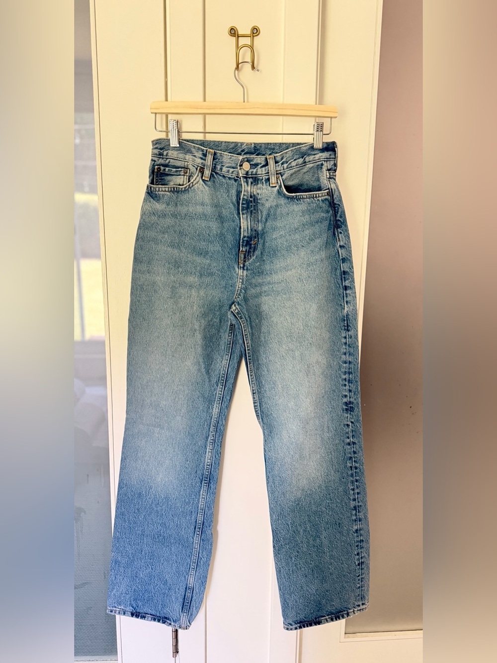 COS High-Waisted Straight Leg Jeans